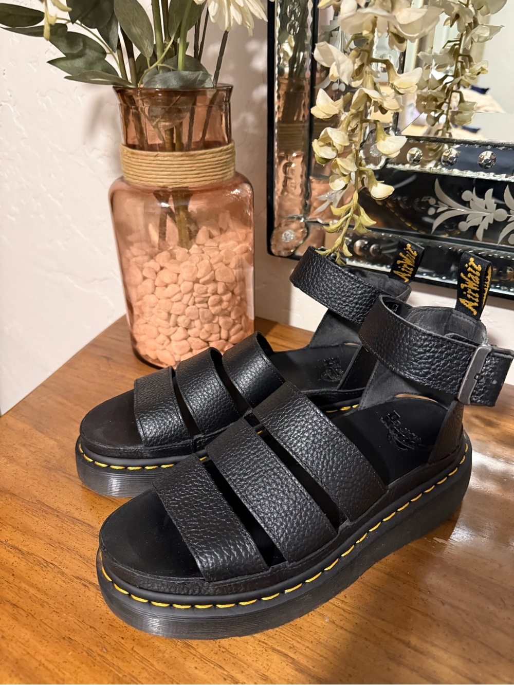 Dr. Martens Black Platform Sandals